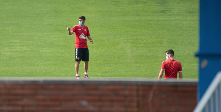 Antonio Hidalgo ha estat acompanyat en tot moment del preparador físic, Xavi Moñino | Roger Benet